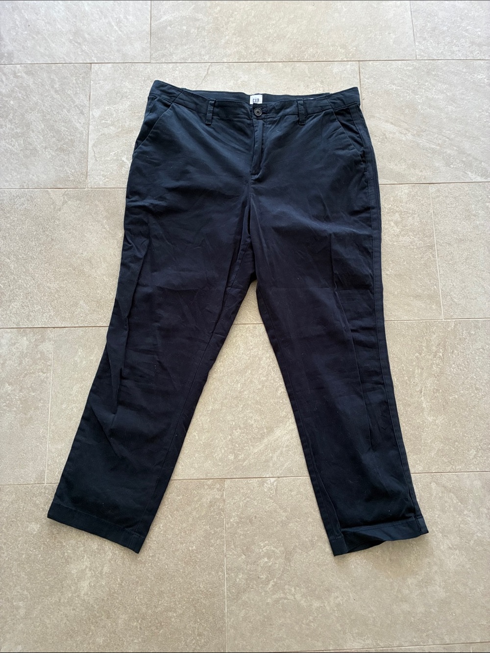Gap Girlfriend Chino navy blue cropped pants - size 14